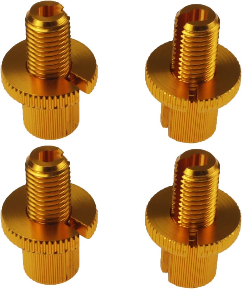 Nihfien 4 PCS M10 Clutch Brake Cable Adjuster Screw,Universal Brake Clutch Cable Line Adjuster Screw Adjusting Nut Bolt with Slotted 10MM for Motorcycle Motorbike Moped Scooter Dirt Bike-Golden - Image 1